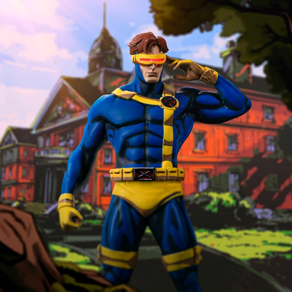 Iron Studios - Art Scale 1/10 - Marvel - X-Men ’97 - Cyclops Statue 21cm - flash vidéo