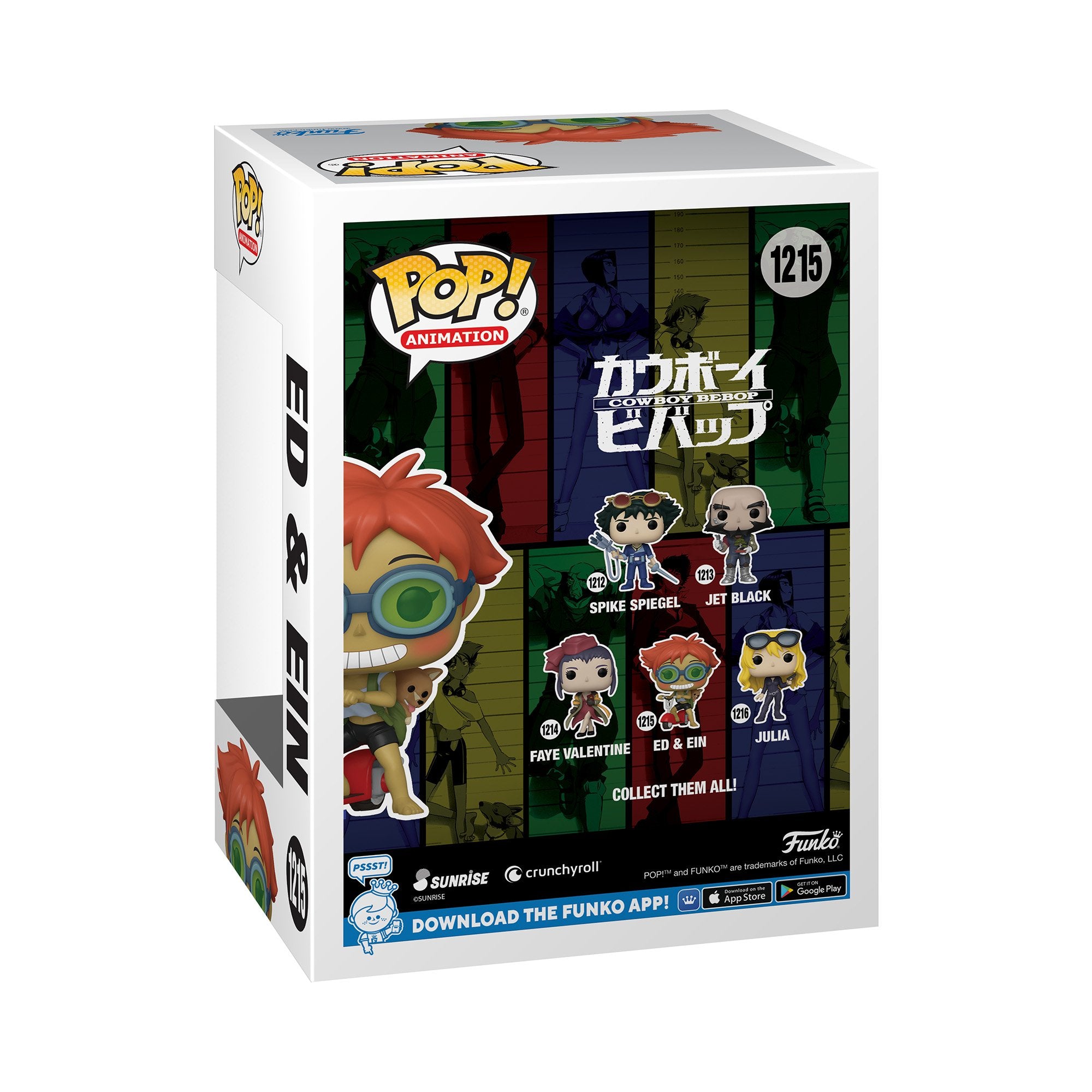 Funko Pop! Animation: Cowboy Bebop - Edward on Scooter with Ein - flash vidéo