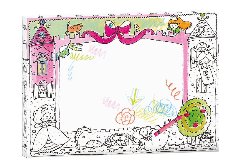 Monumi - Toile L à colorier "Castle" - flash vidéo
