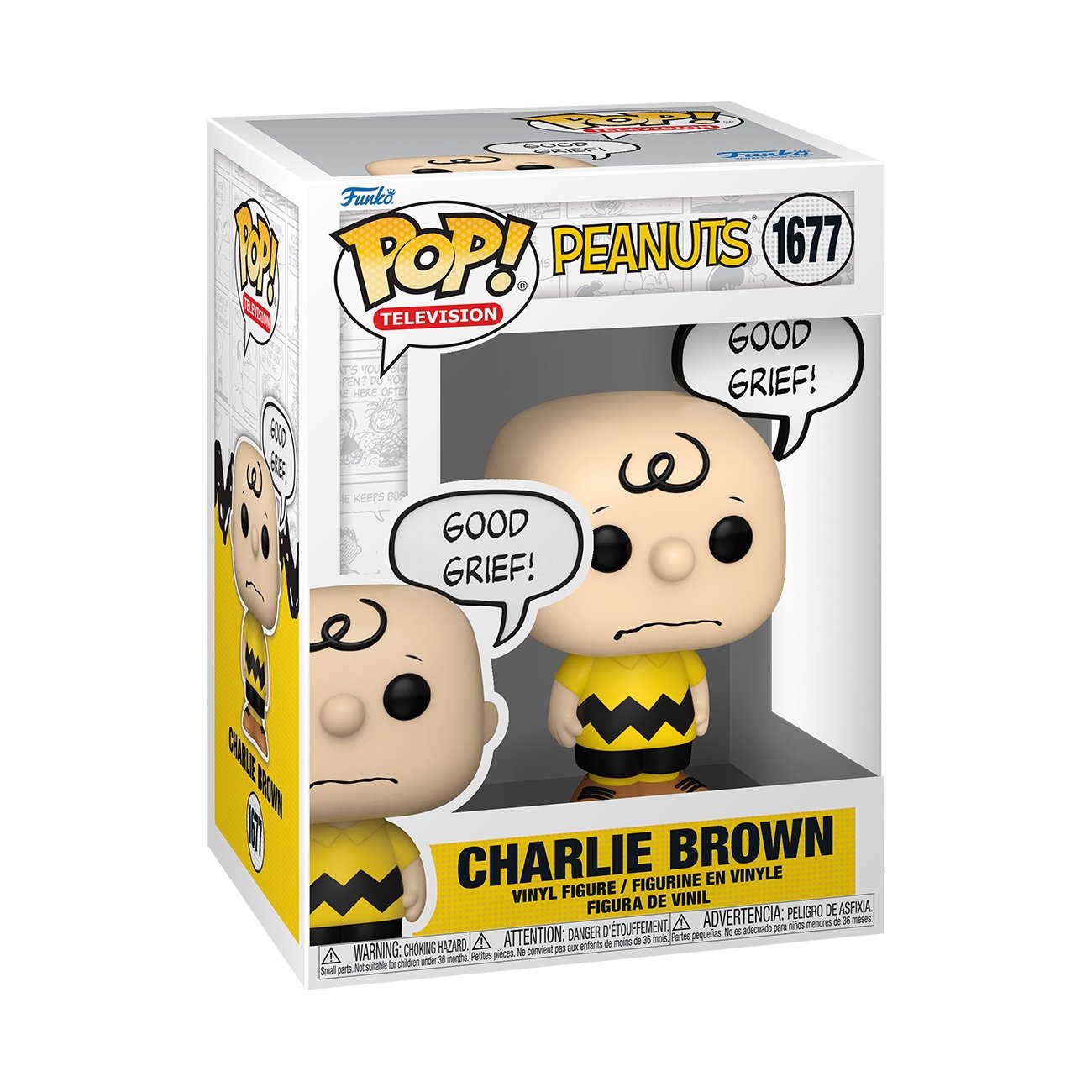 Funko Pop! Animation: Peanuts - Charlie Borwn Good Grief - flash vidéo