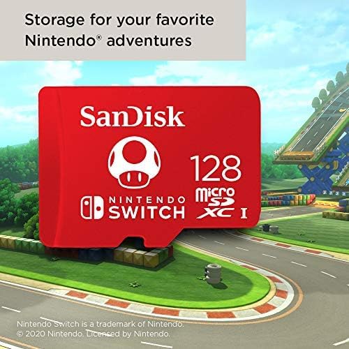 SanDisk microSDXC Card for Nintendo Switch 128GB Super Mario Kart Edition - flash vidéo