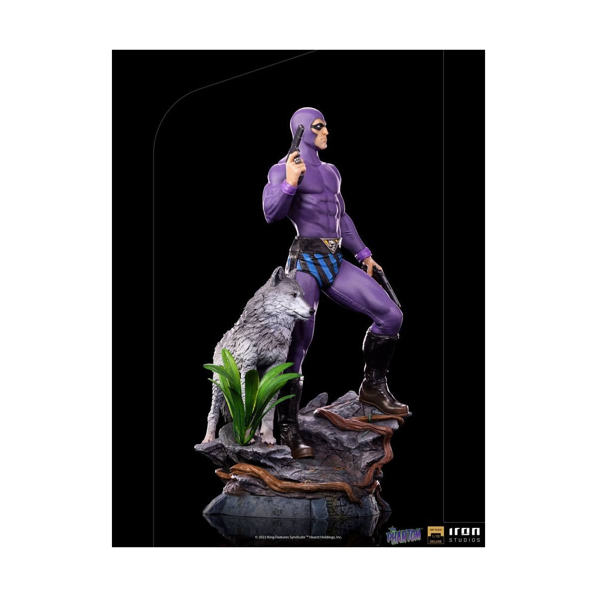 Iron Studios - Deluxe Arts Scale 1/10 - Defenders of the Earth - The Phantom Statue 25cm - flash vidéo