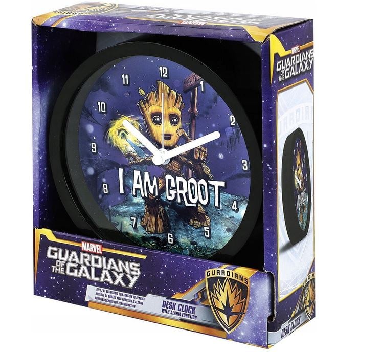 Les Gardiens de la Galaxie - Horloge de bureau Je s'appelle Groot - flash vidéo