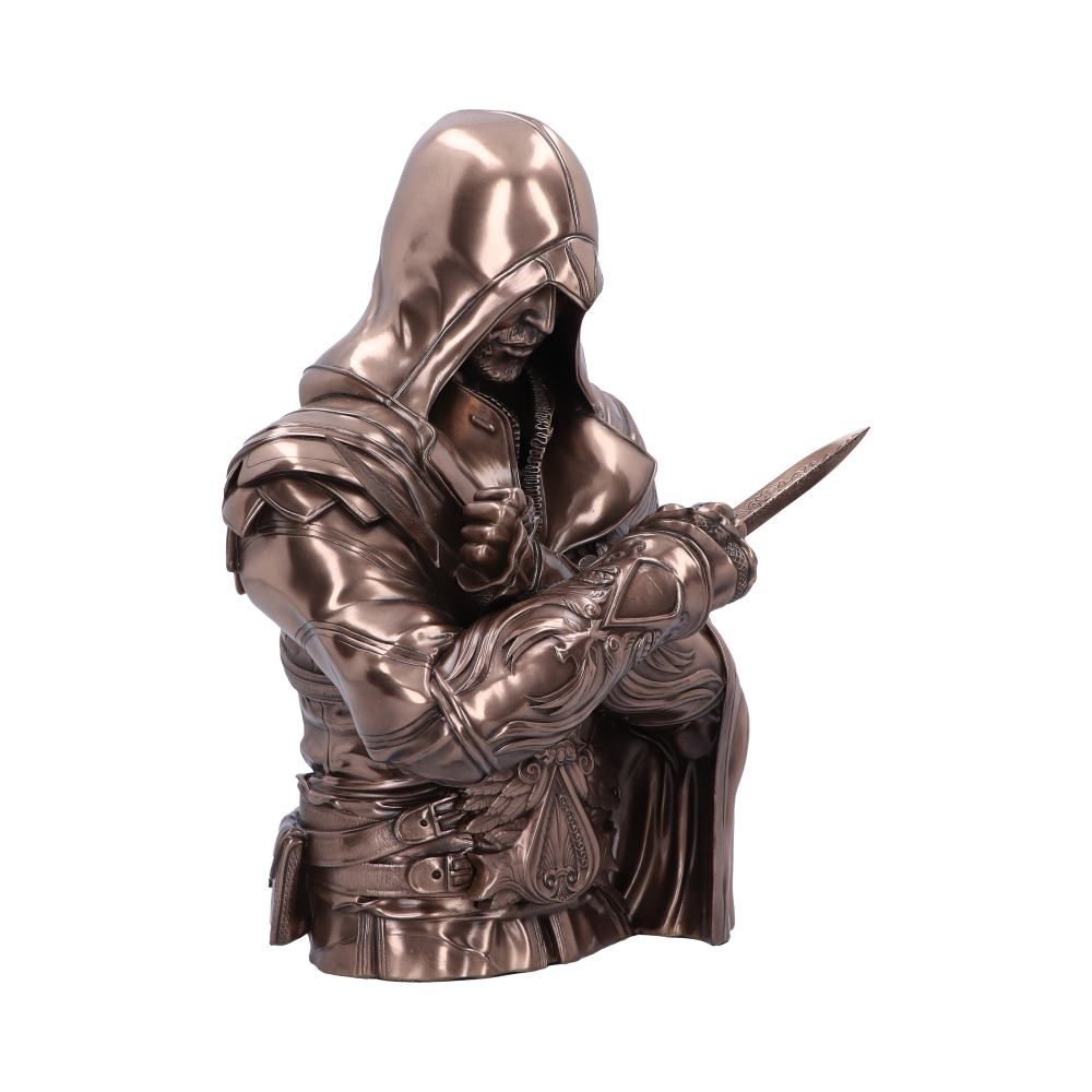 Assassin's Creed - Boîte en forme de buste de Ezio Auditore da Firenze (Finition en bronze) 30cm - flash vidéo