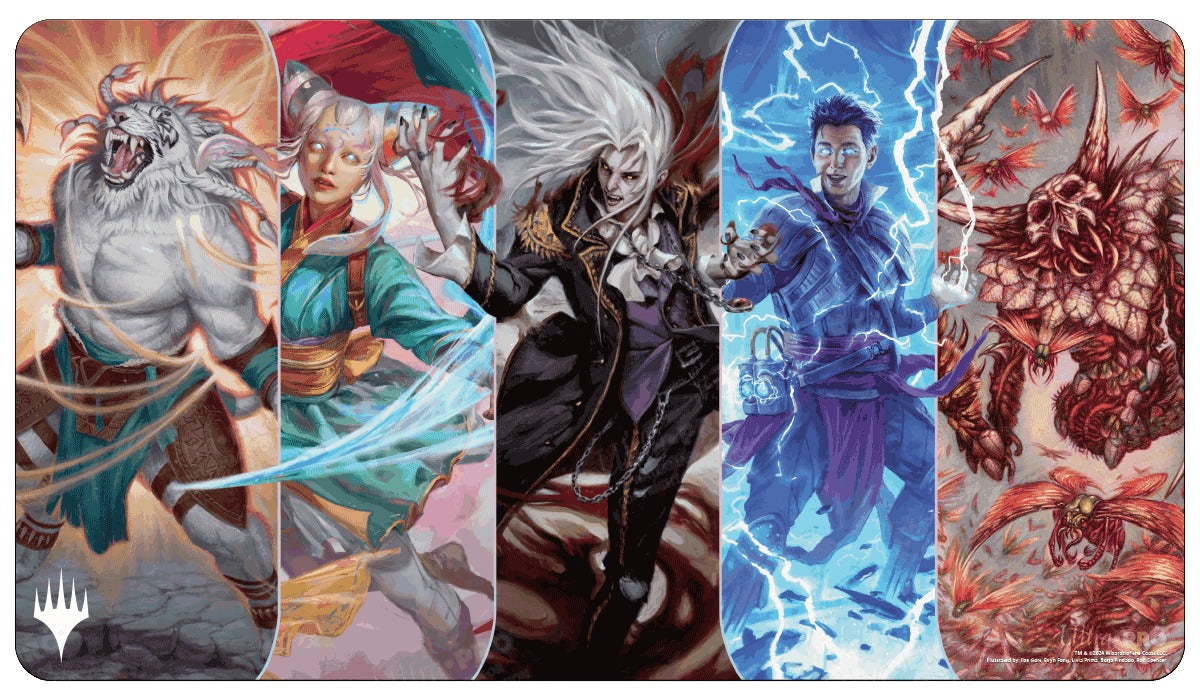 Ultra Pro - Magic: The Gathering - Modern Horizons 3 - Tapis de jeu Double Face Collage Planeswalker (60 x 34 cm) - flash vidéo