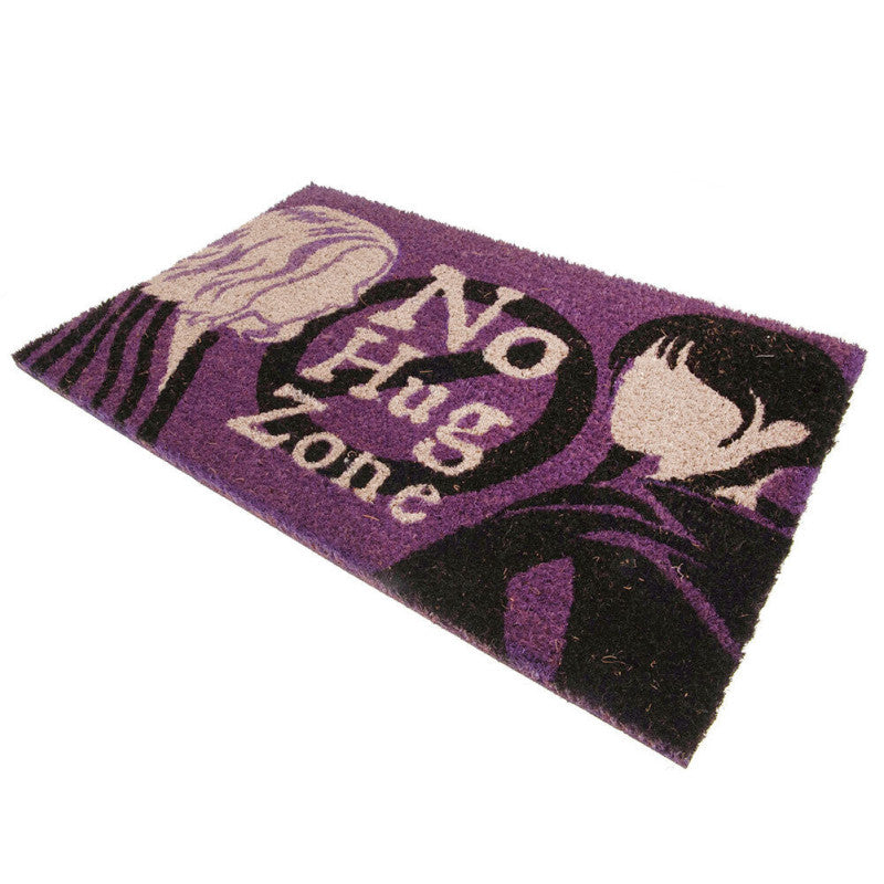 Netflix - Mercredi - Tapis de porte "No Hug Zone" 60x40cm - flash vidéo