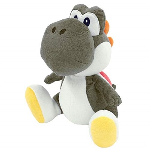Nintendo - Peluche Yoshi debout noire 20cm - flash vidéo