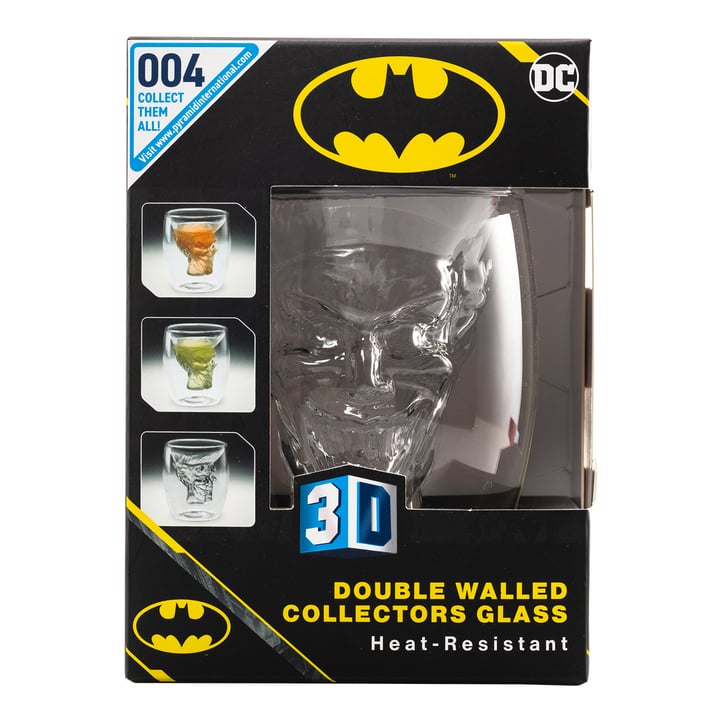 DC Comics - Gobelet 3D Collector en verre "Joker" - flash vidéo
