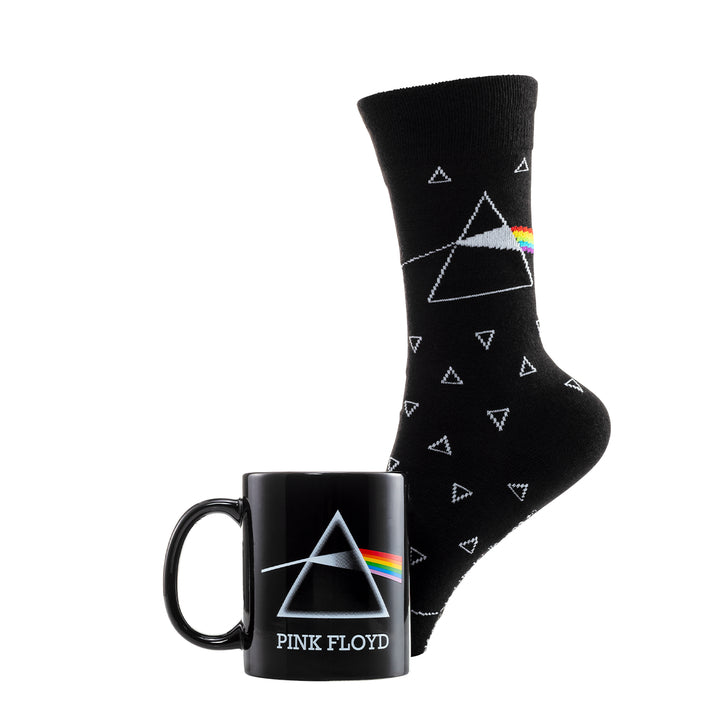 Pink Floyd - Coffret cadeau avec tasse 315ml et paire de chaussette EU 41-45 "The Dark Side of the Moon" - flash vidéo