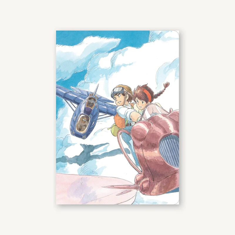 Ghibli - Le Château dans le ciel - Carnet de notes à couverture Sheeta et Pazu - flash vidéo