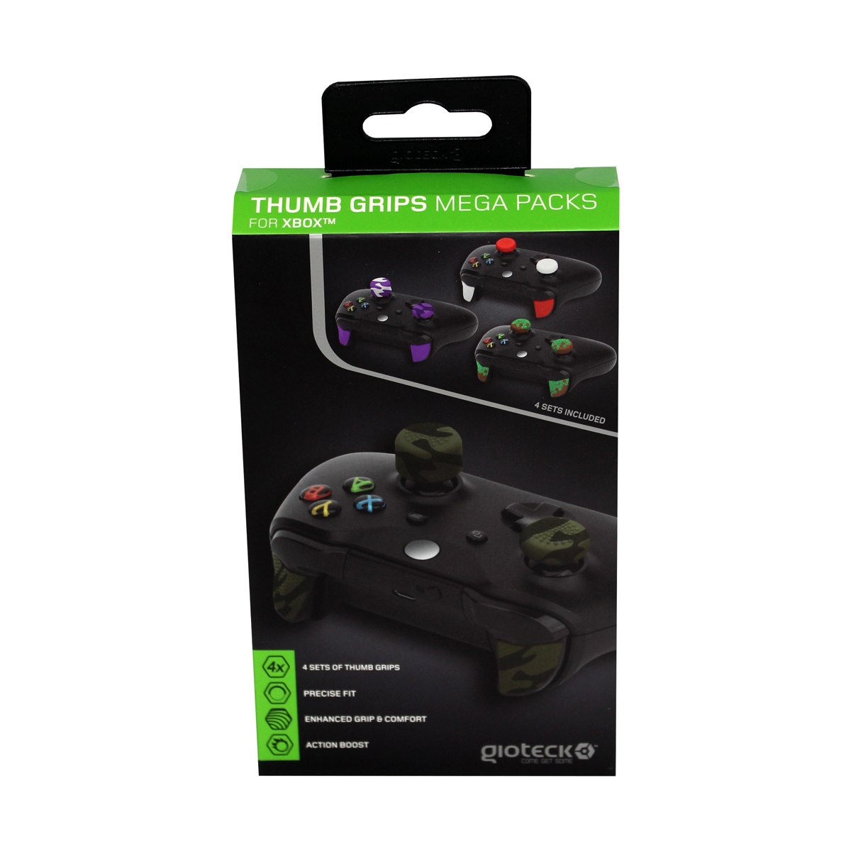 Gioteck - Méga pack de reposes pouce (Thumb Grips) pour Xbox One - flash vidéo