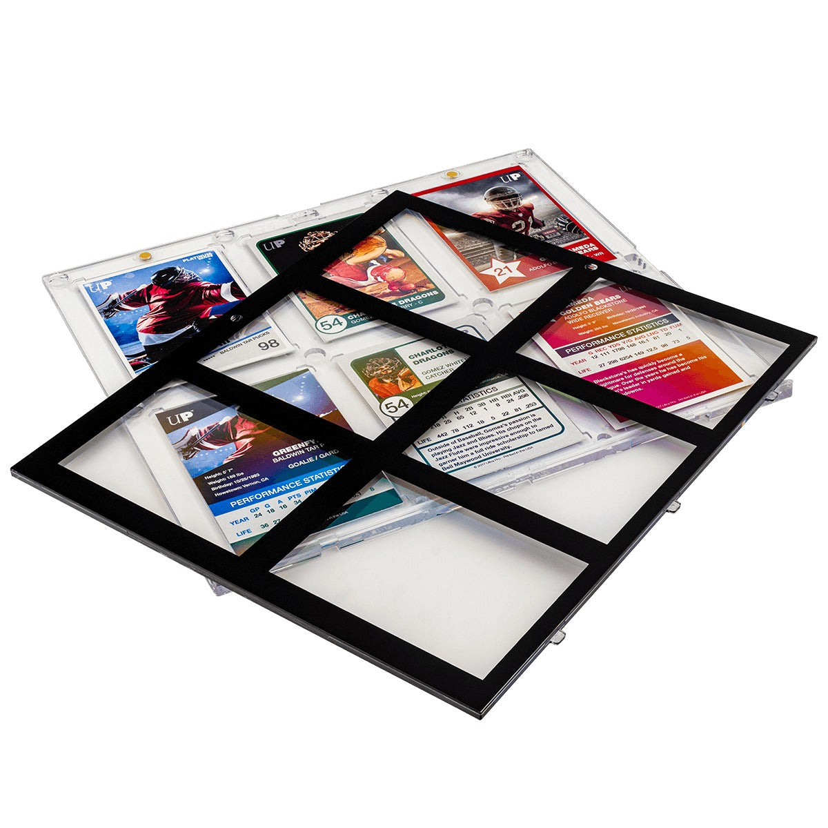 Ultra Pro - Porte-magnétique à 6 cartes avec bordure noire UV ONE-TOUCH - flash vidéo