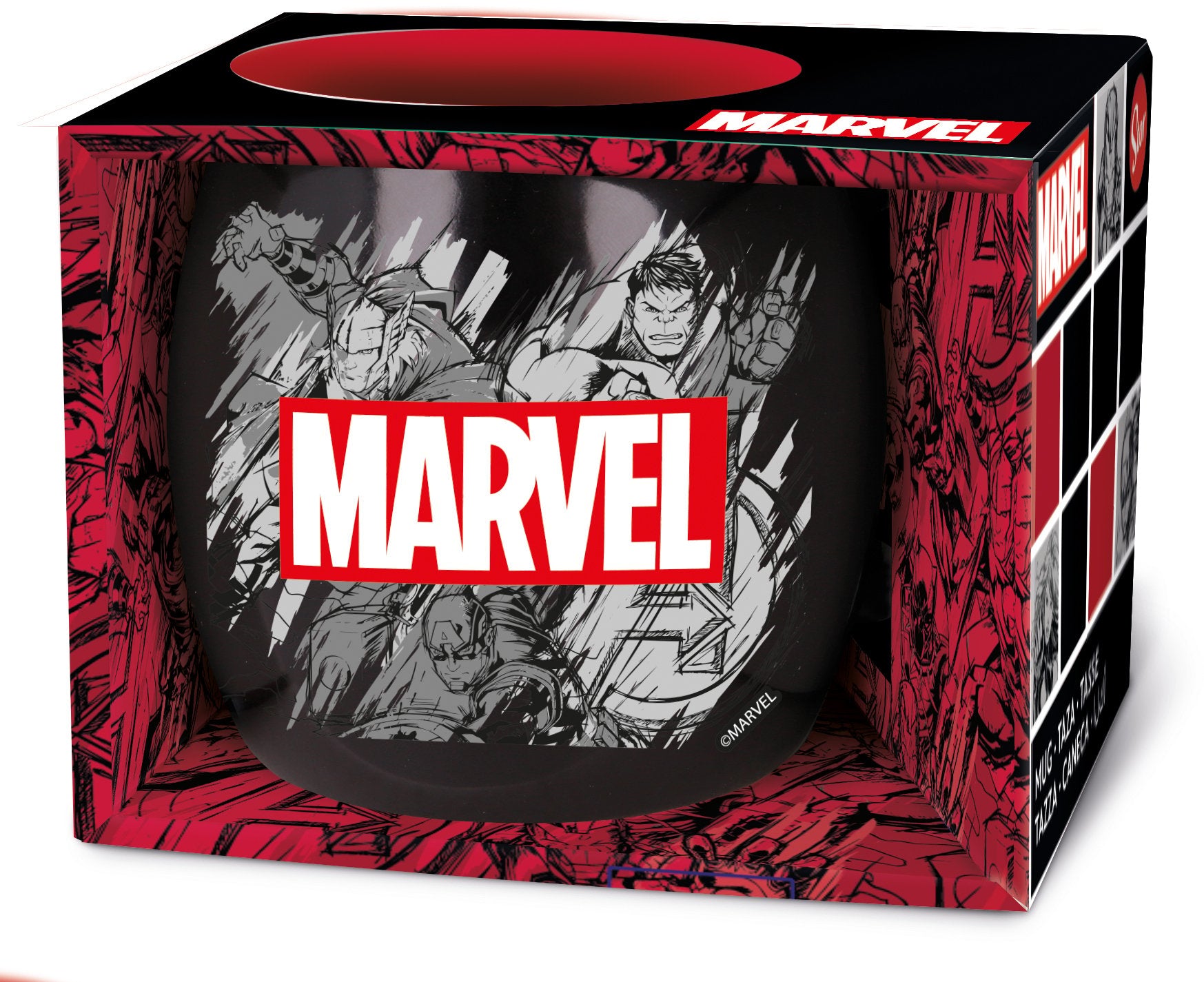 Marvel - Tasse globe en céramique Avengers - 380ml - flash vidéo