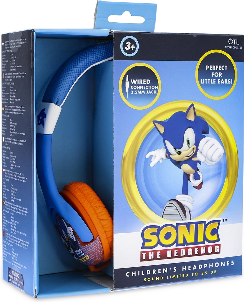 Sega - Casque audio Sonic the Hedgehog pour enfants - flash vidéo