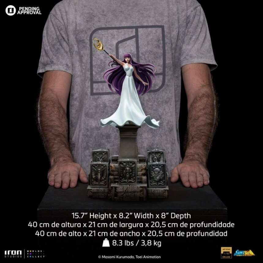 Iron Studios - Deluxe Art Scale 1/10 - Saint Seiya - Saori Kiddo Statue 40cm - flash vidéo