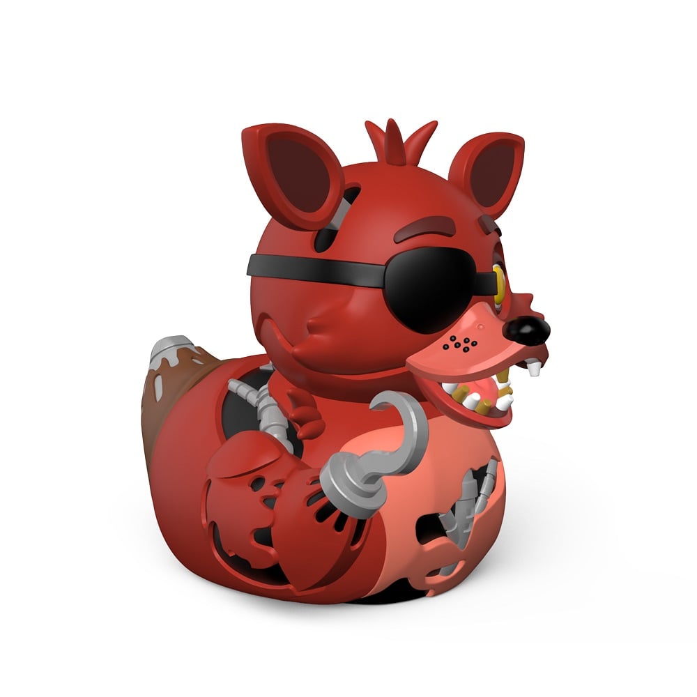 Numskull - TUBBZ Canard de bain - Five Nights at Freddy's - Foxy (Première Édition) - 9cm - flash vidéo