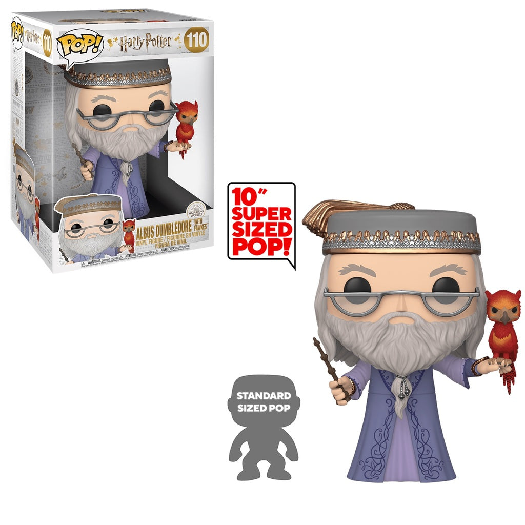Funko Pop! Jumbo: Harry Potter - Dumbledore with Fawkes 10" Super Sized Pop! - flash vidéo