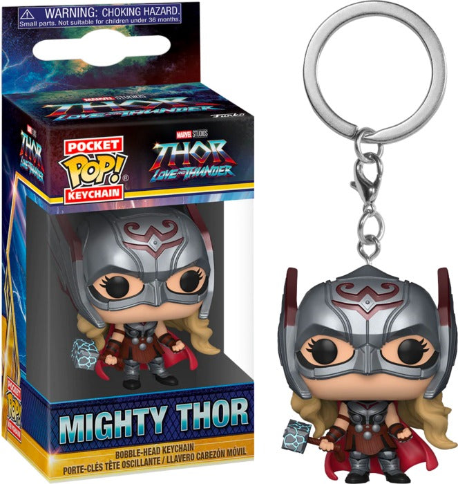 Funko Pocket Pop! Keychain: Thor: Love and Thunder - Mighty Thor ENG Merchandising - flash vidéo