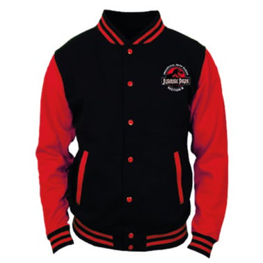 Jurassic Park - Veste Noire et Rouge pour Hommes - XL - flash vidéo