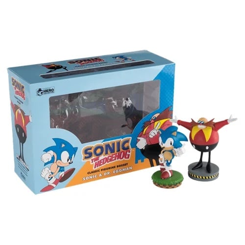 Sonic the Hedgehog - Coffret de figurines de Sonic et du Docteur Eggman au 1:16 - flash vidéo