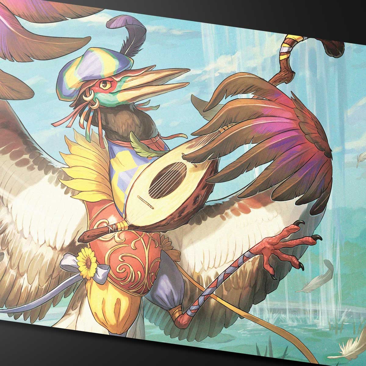 Ultra Pro - Magic: The Gathering - Bloomburrow - Tapis de jeu Zinnia, la voix de la vallée (60 x 34 cm) - flash vidéo