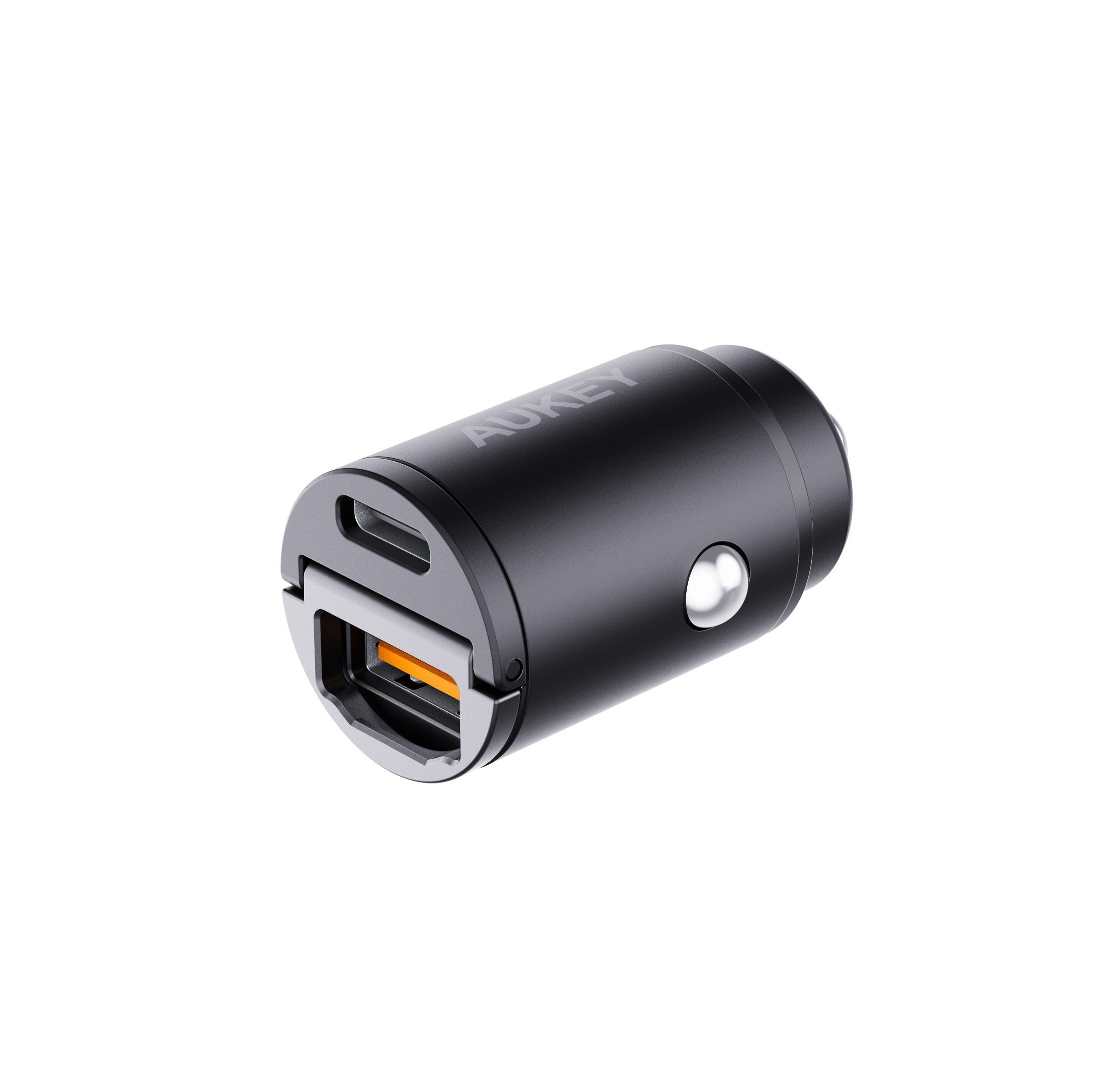 Aukey - Chargeur de voiture 30W à 2 ports Nano Series - flash vidéo