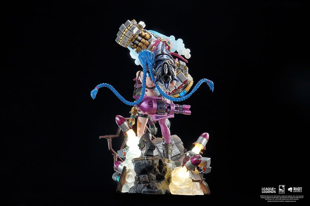 PureArts - 1:6 Scale Statues - League Of Legends - Jinx et Vi Statue 40cm - flash vidéo