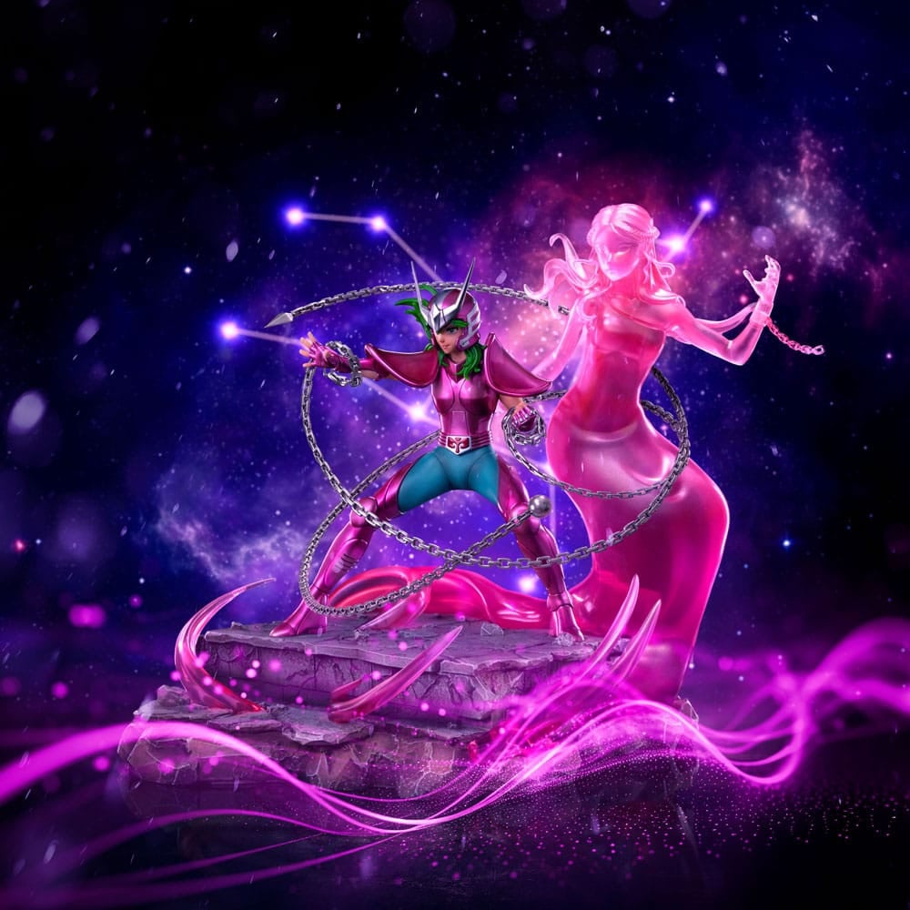 Iron Studios - Deluxe Art Scale 1/10 - Saint Seiya - Andromeda Shun Statue 23cm - flash vidéo