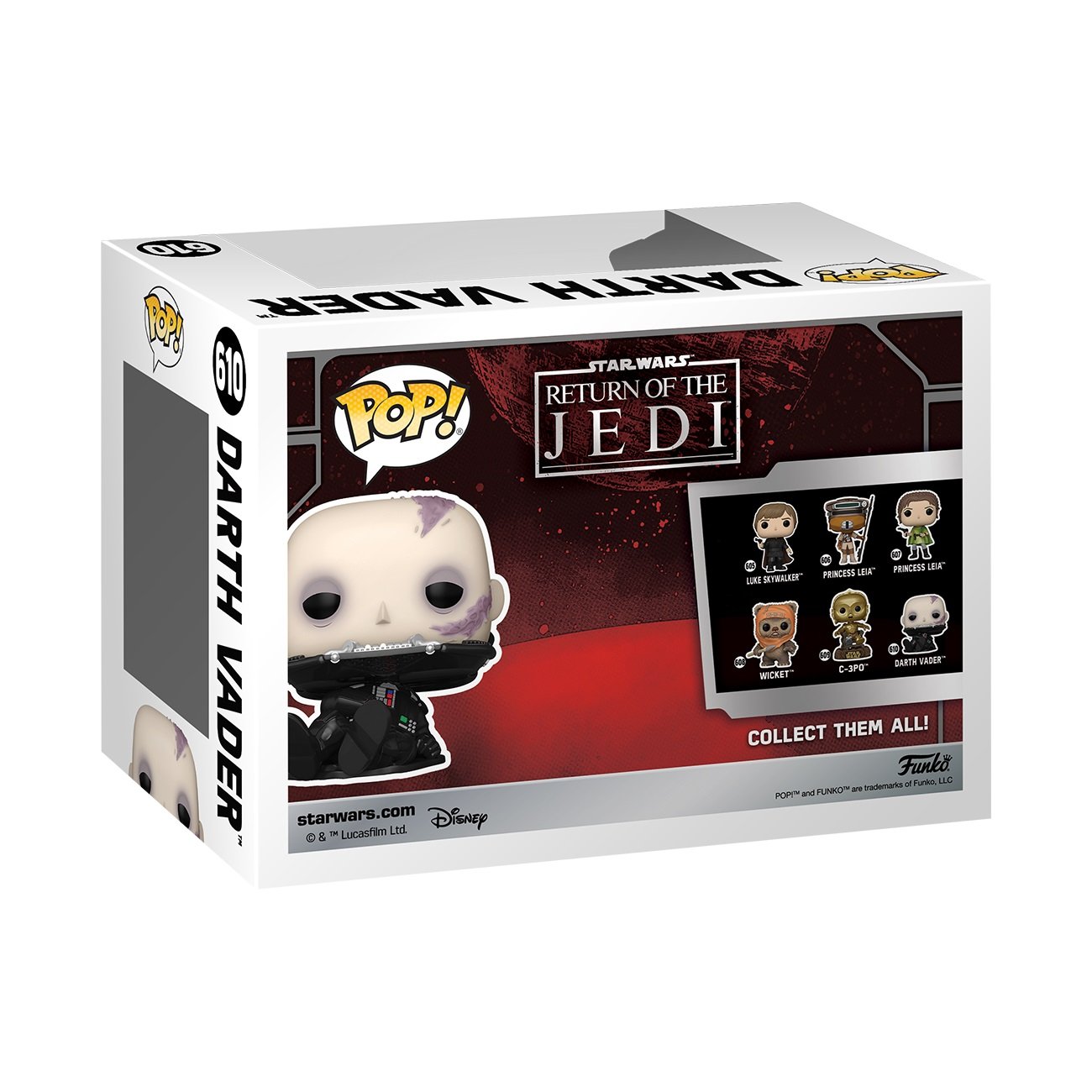 Funko Pop! Star Wars: Return of the Jedi 40th Anniversary - Darth Vader (Unmasked) - flash vidéo