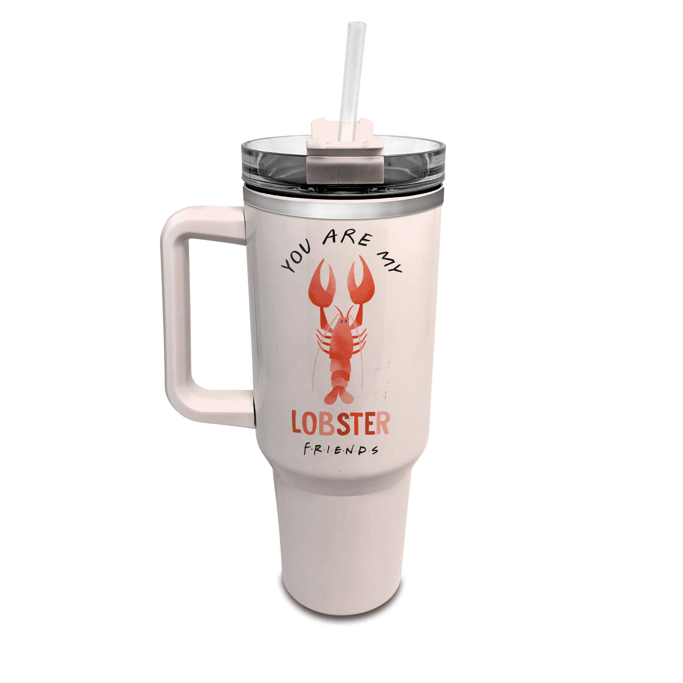 Friends - Mug de voyage en acier inoxydable 1.2L - flash vidéo