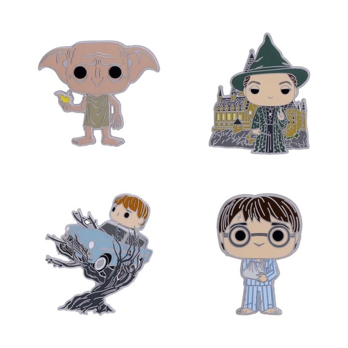 Funko Pop! Pin: Harry Potter and the Chamber of Secrets 20th Anniversary - Characters Pin Set - flash vidéo