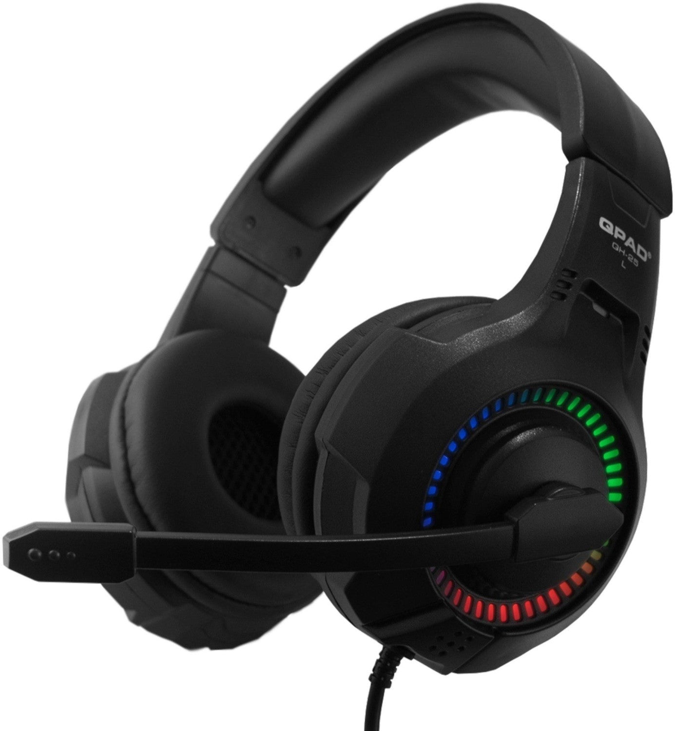 QPAD - QH-25 RGB Stereo and 7.1 USB Gaming Headset, Multiplatform (Stereo) - flash vidéo