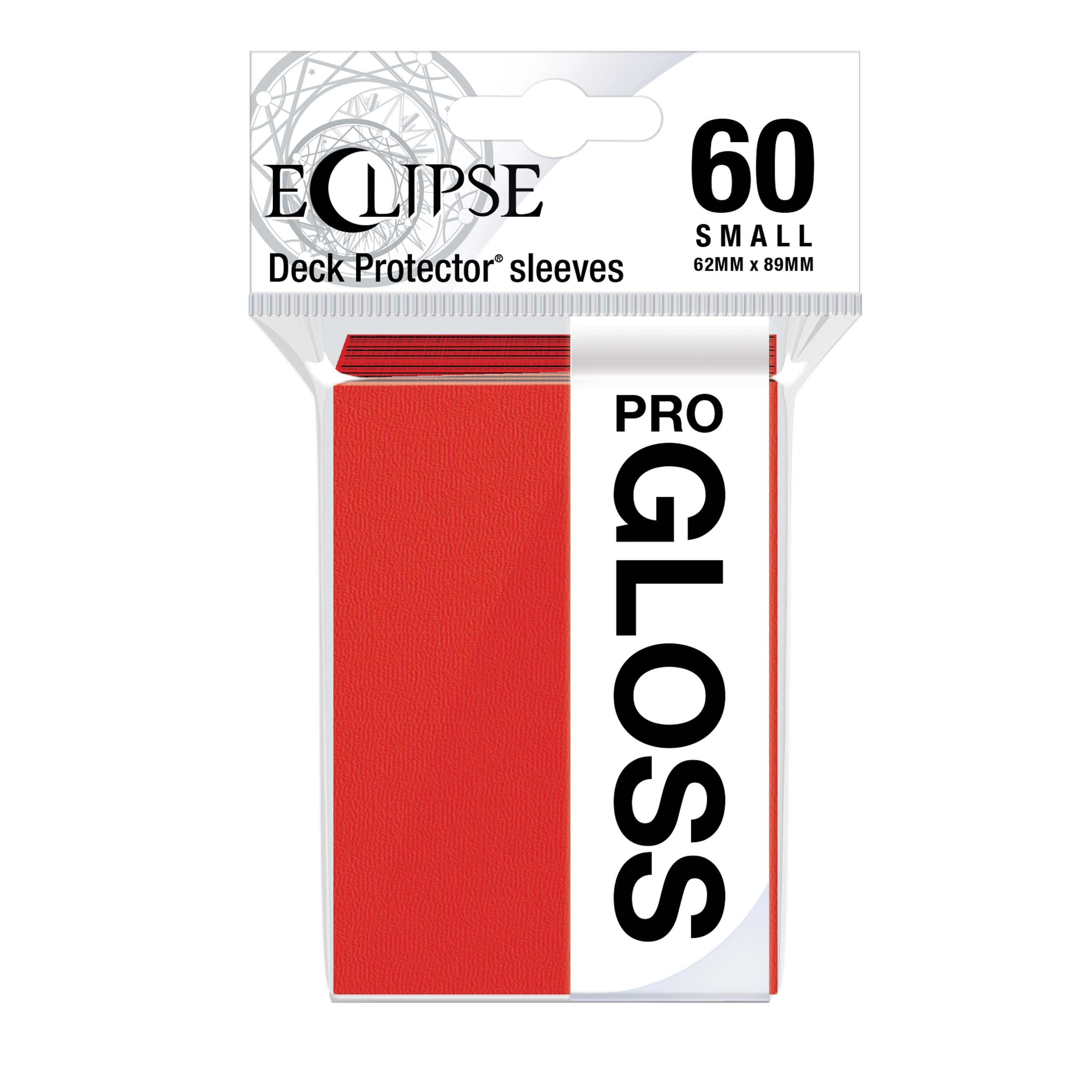 Ultra Pro - Eclipse Gloss Sachet de 60 protèges cartes petit format Rouge Pomme (62 x 89 mm) - flash vidéo