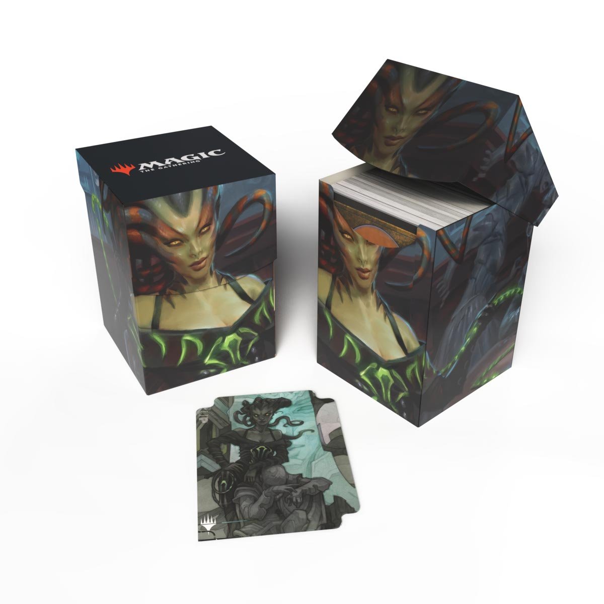 Ultra Pro - Magic: The Gathering - Outlaws of Thunder Junction - 100+ Deck Box Vraska, la Silencieuse - flash vidéo