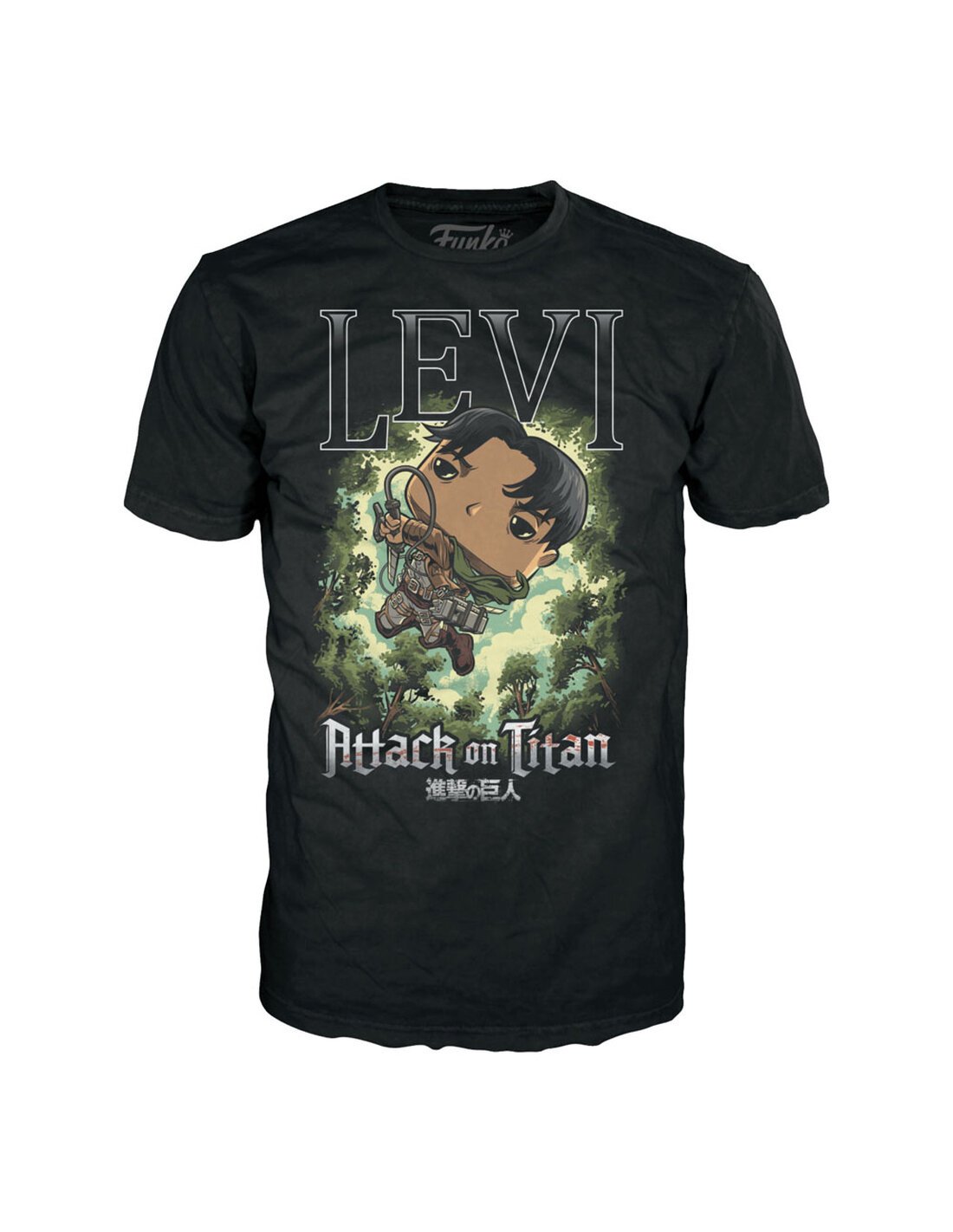 Funko Boxed Tee: Attack on Titan - Levi Ackerman - M - flash vidéo