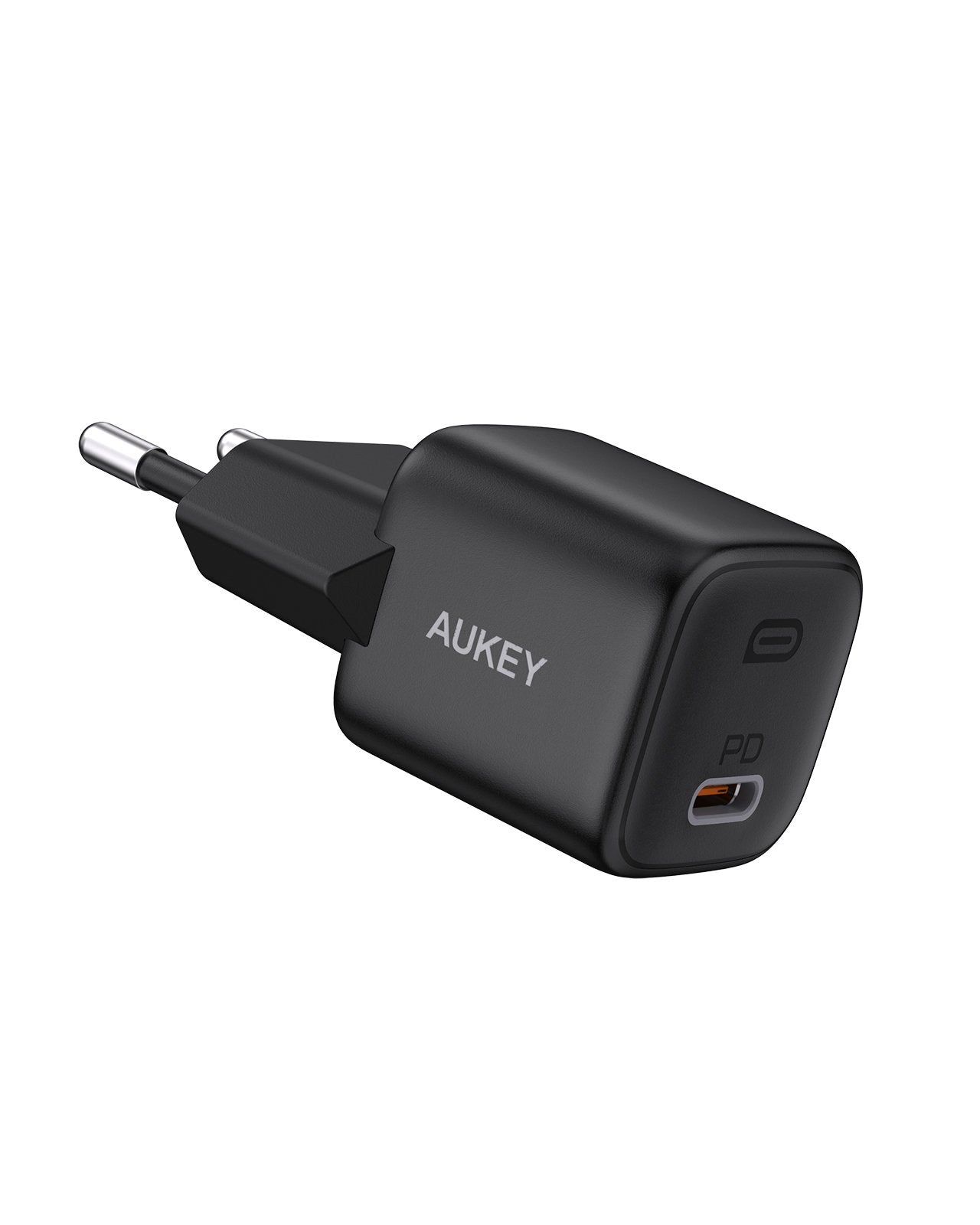 Aukey - Chargeur USB-C PD 20W PA-B1-BK Omnia Mini Noir - flash vidéo