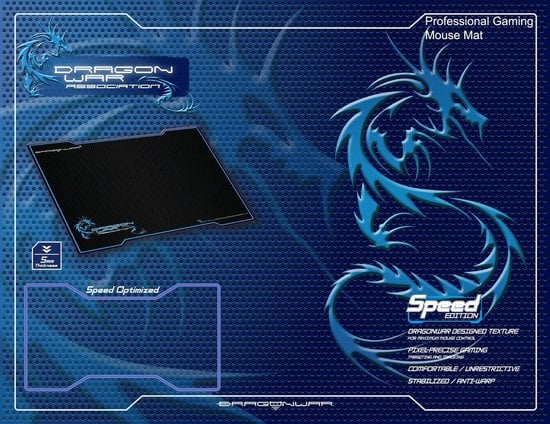 Dragonwar Gaming Mousepad Speed Edition - flash vidéo