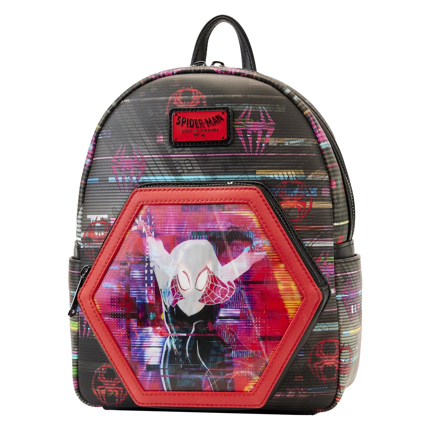 Loungefly: Marvel - Across the Spiderverse Lenticular Mini Backpack - flash vidéo