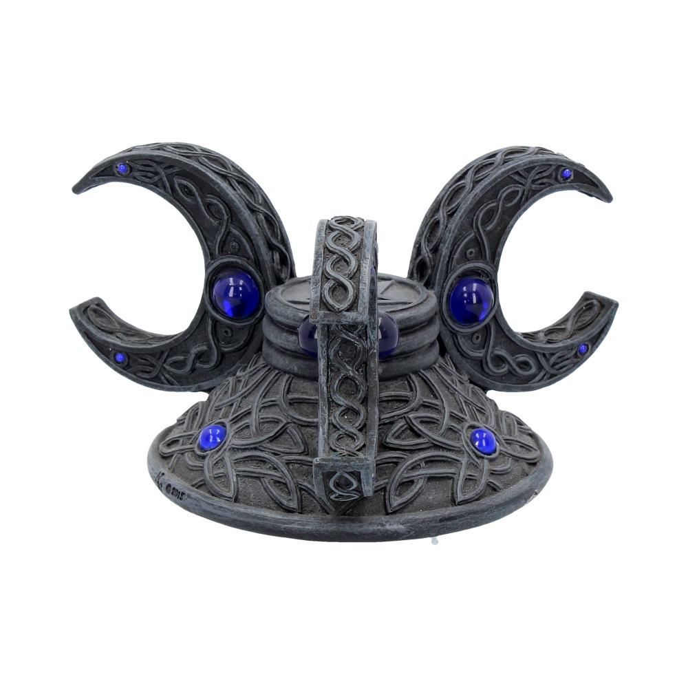 Triple Moon Crystal Ball Holder 10cm - flash vidéo