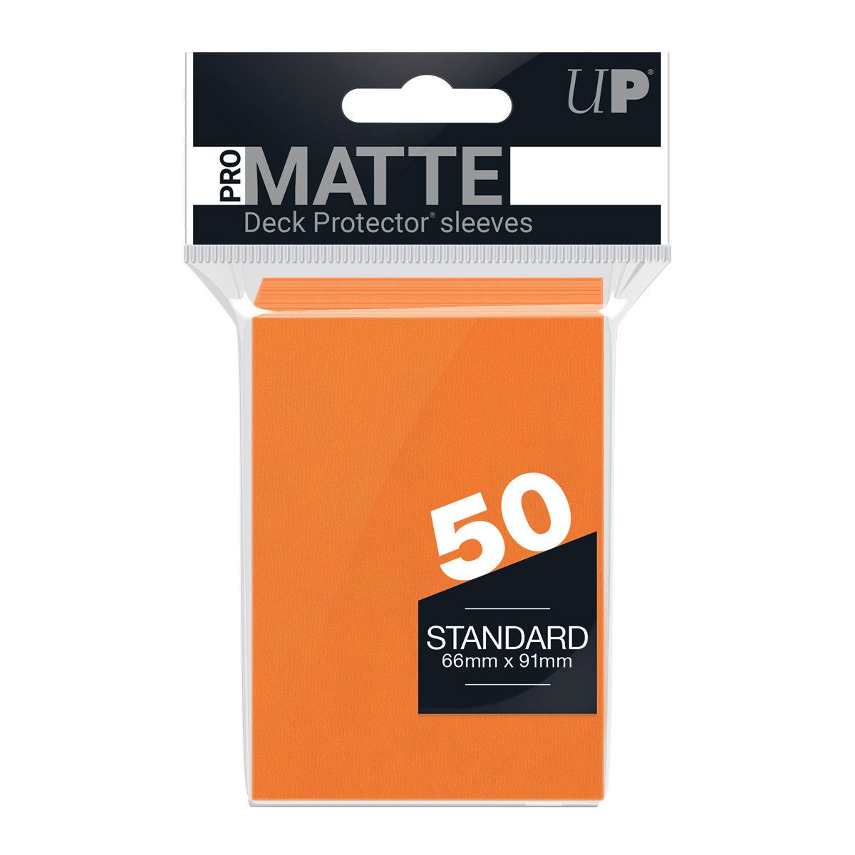 Ultra Pro - PRO-Matte Sachet de 50 protèges cartes standard Orange (66 x 91 mm) - flash vidéo