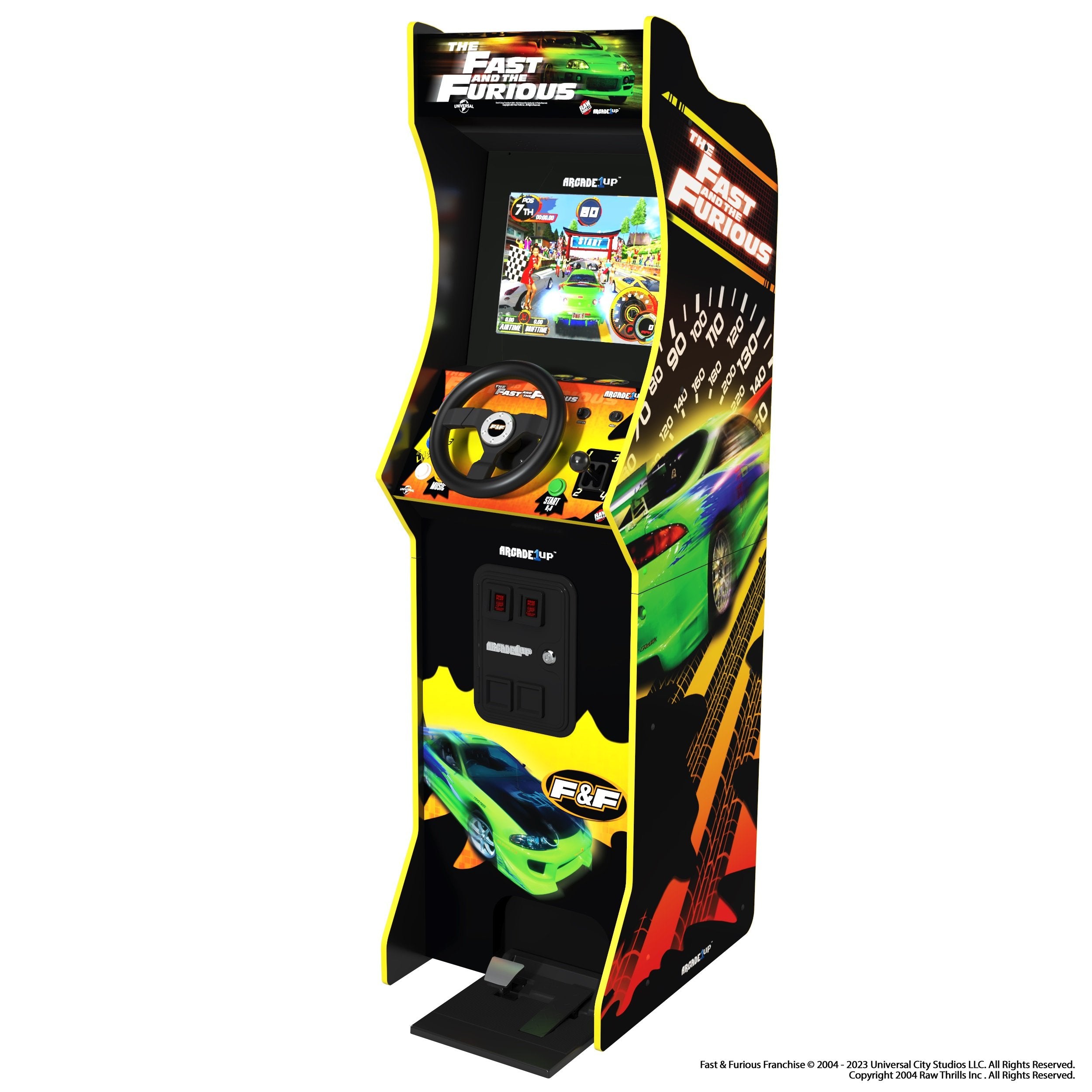 Arcade1Up - The Fast & The Furious Deluxe Arcade Machine - flash vidéo