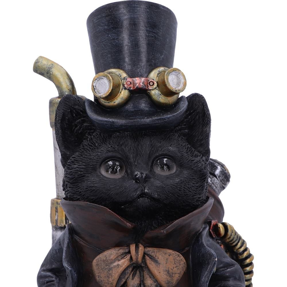 Figurine de collection Chat Steamsmith's 19.5cm - flash vidéo