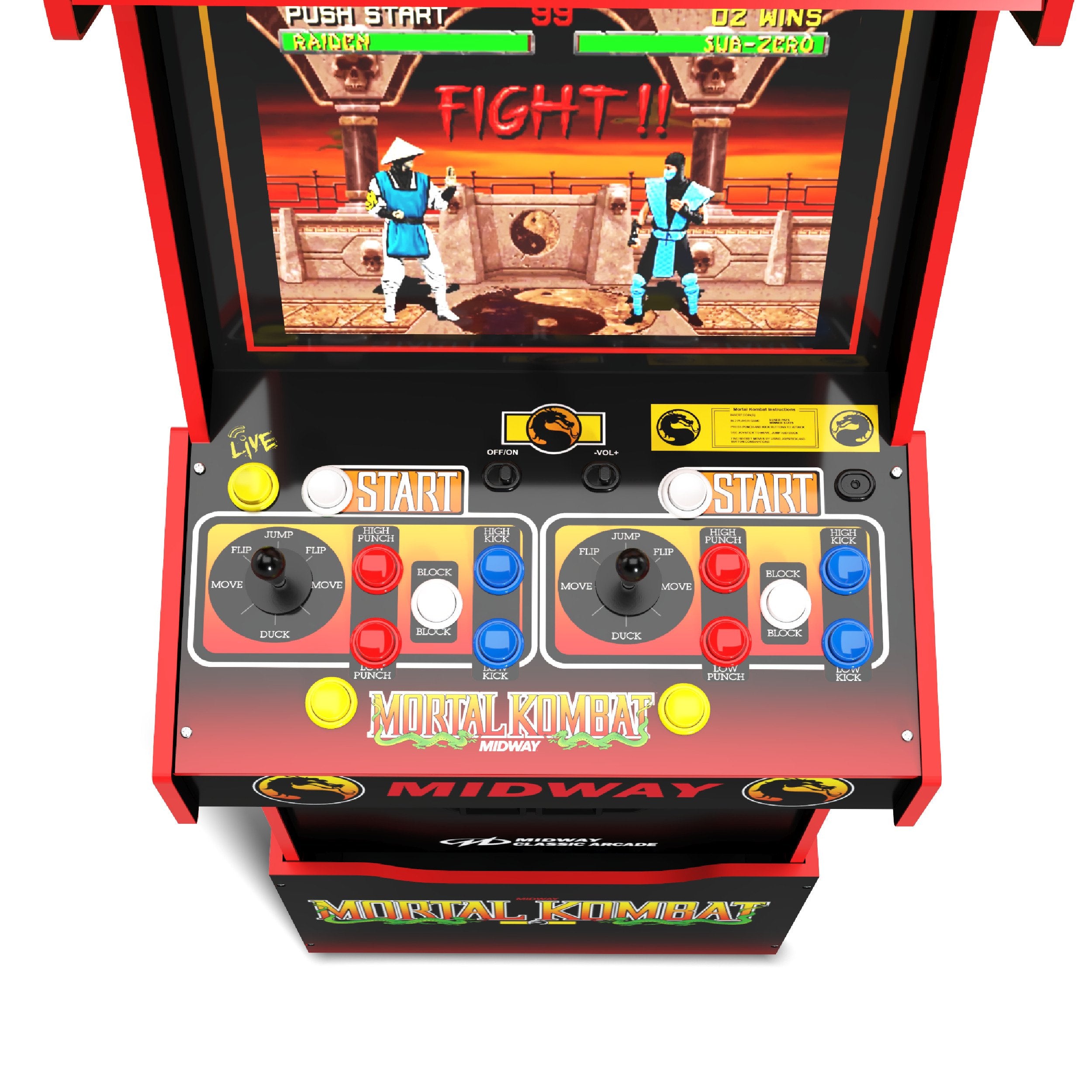 Arcade1Up - Mortal Kombat Midway Legacy 14-en-1 Arcade Machine - flash vidéo