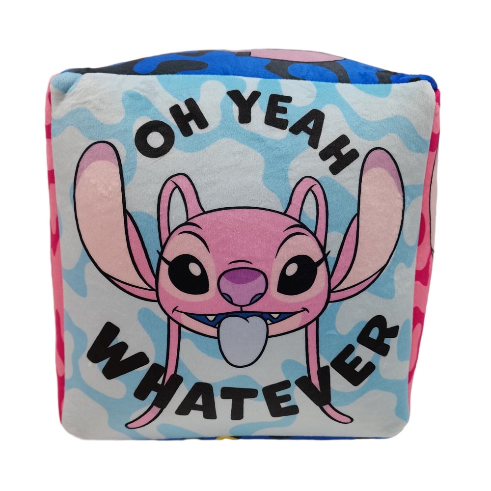 Disney - Lilo et Stitch - Coussin Cube Premium (25x25x25cm) - flash vidéo