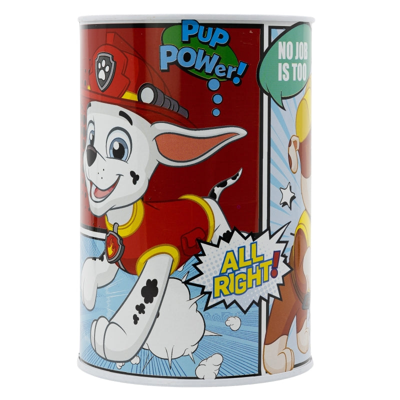 Nickelodeon - La Pat'Patrouille - Tirelire en métal "Comics" - flash vidéo