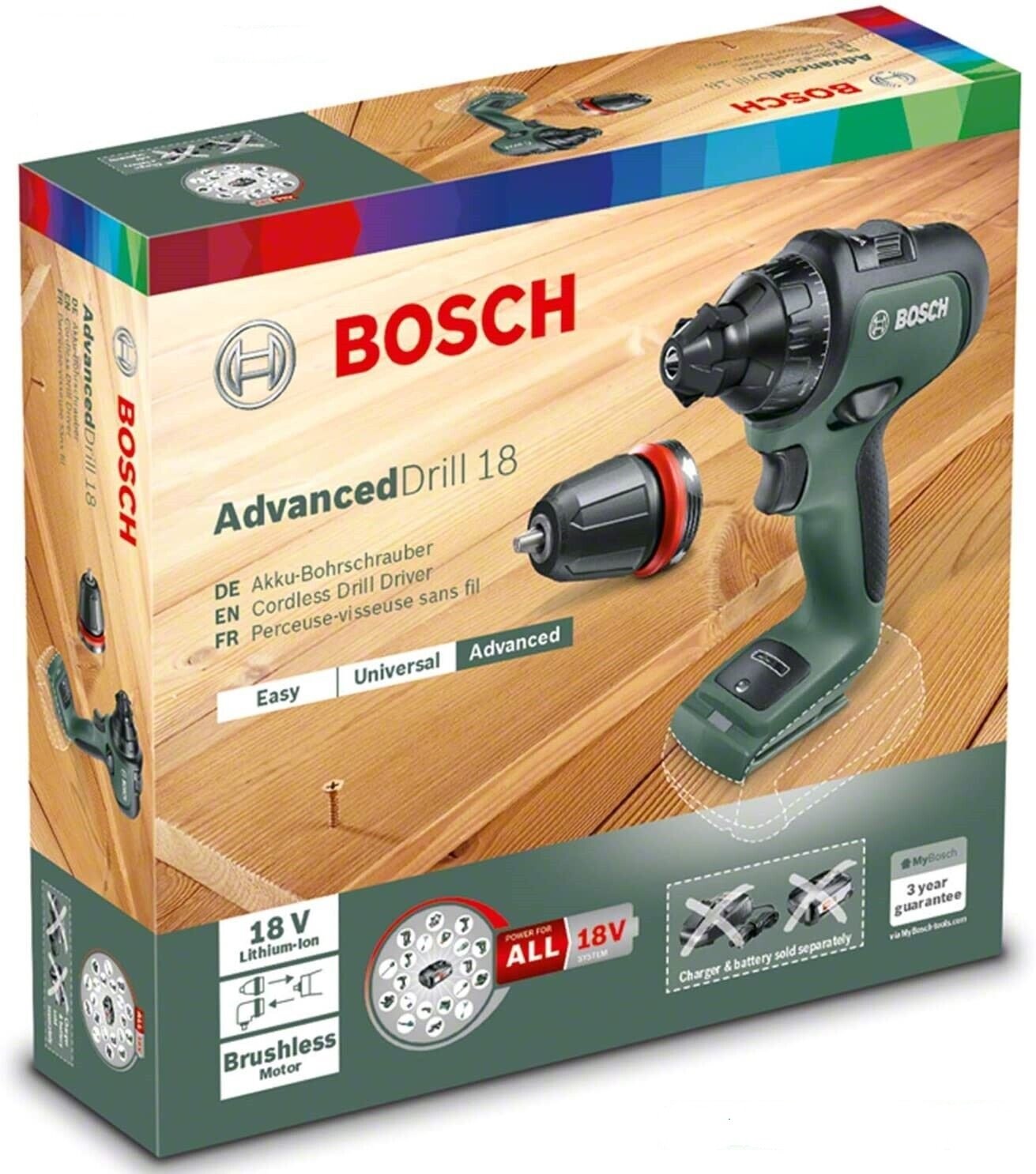Bosch - Perceuse-visseuse sans fil Advanced Drill 18 - flash vidéo
