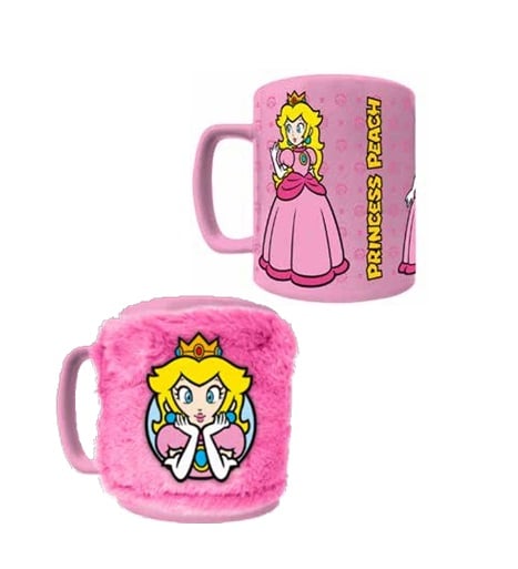 Super Mario - Fuzzy Mug "Princesse Peach" 440ml - flash vidéo