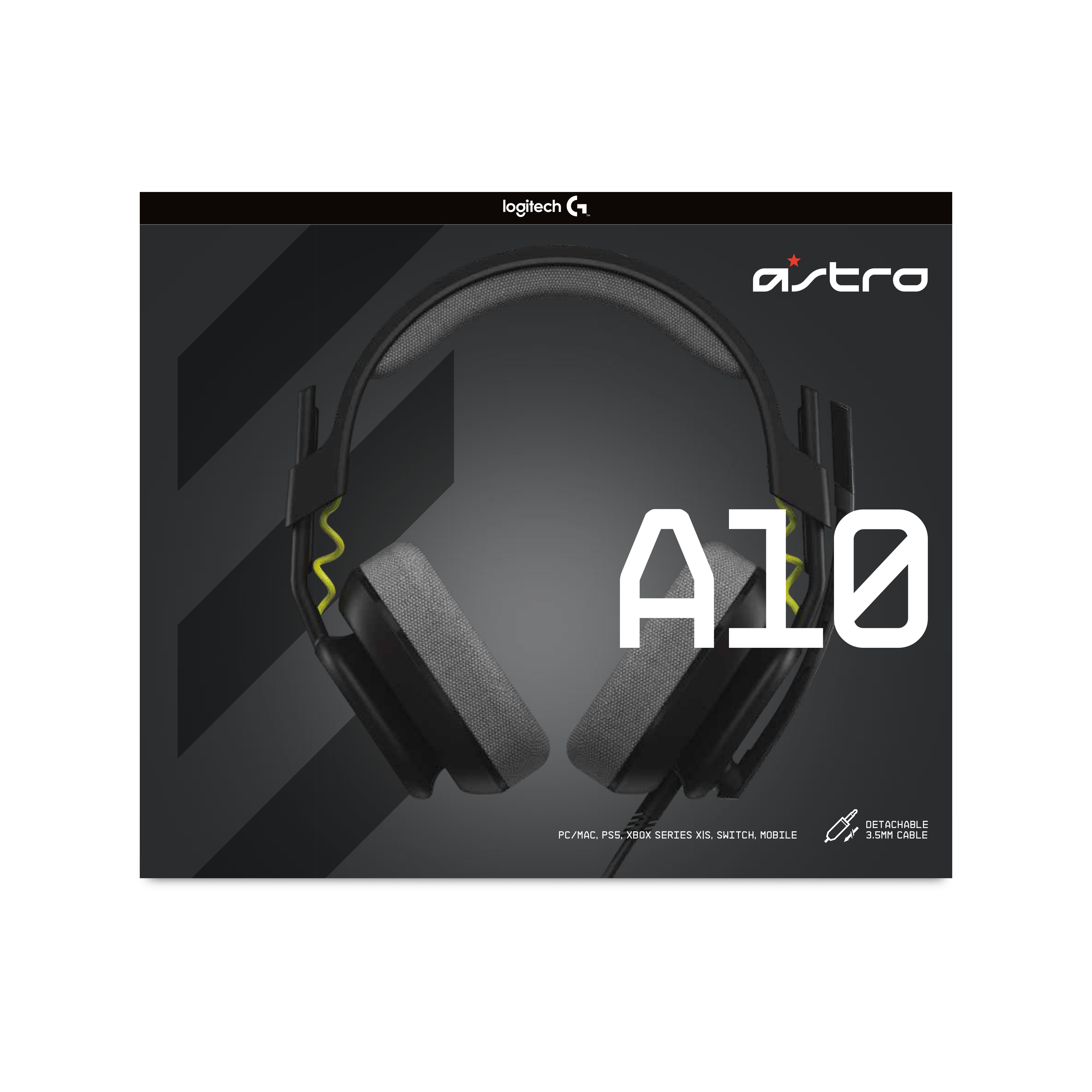 Astro - Casque de jeu filaire A10 Gen 2 Noir pour PC/Mac, PS5, Xbox Series X|S, Switch et Mobile - flash vidéo