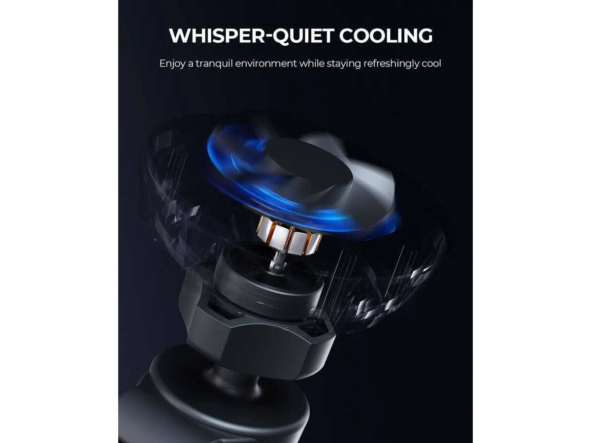 Aukey - Chargeur magnétique 15W sans fil MagLink Freeze Support de téléphone Qi2 - flash vidéo