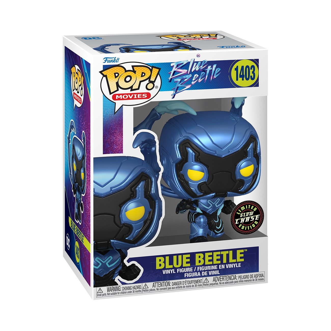 Funko Pop! Movies: Blue Beetle - Blue Beetle (Chance of Special Chase Edition) - flash vidéo